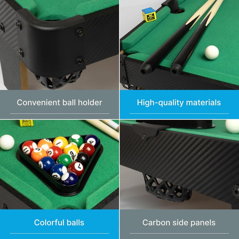 Queensell Mini Pool Table for All Family – 20-Inch Small Pool Table, Tabletop Billiard Table for Family Game Nights - Image 5